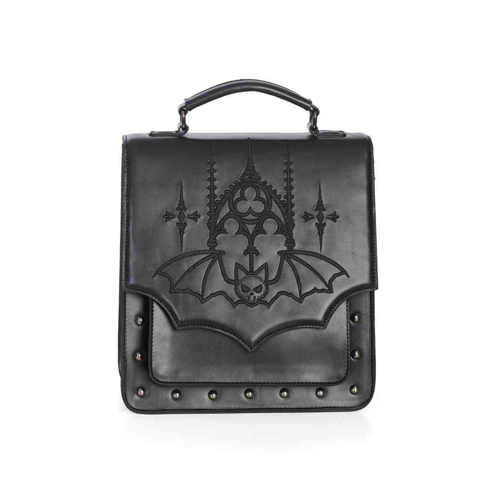 Banned - Gothic Bat Rugtas - Zwart